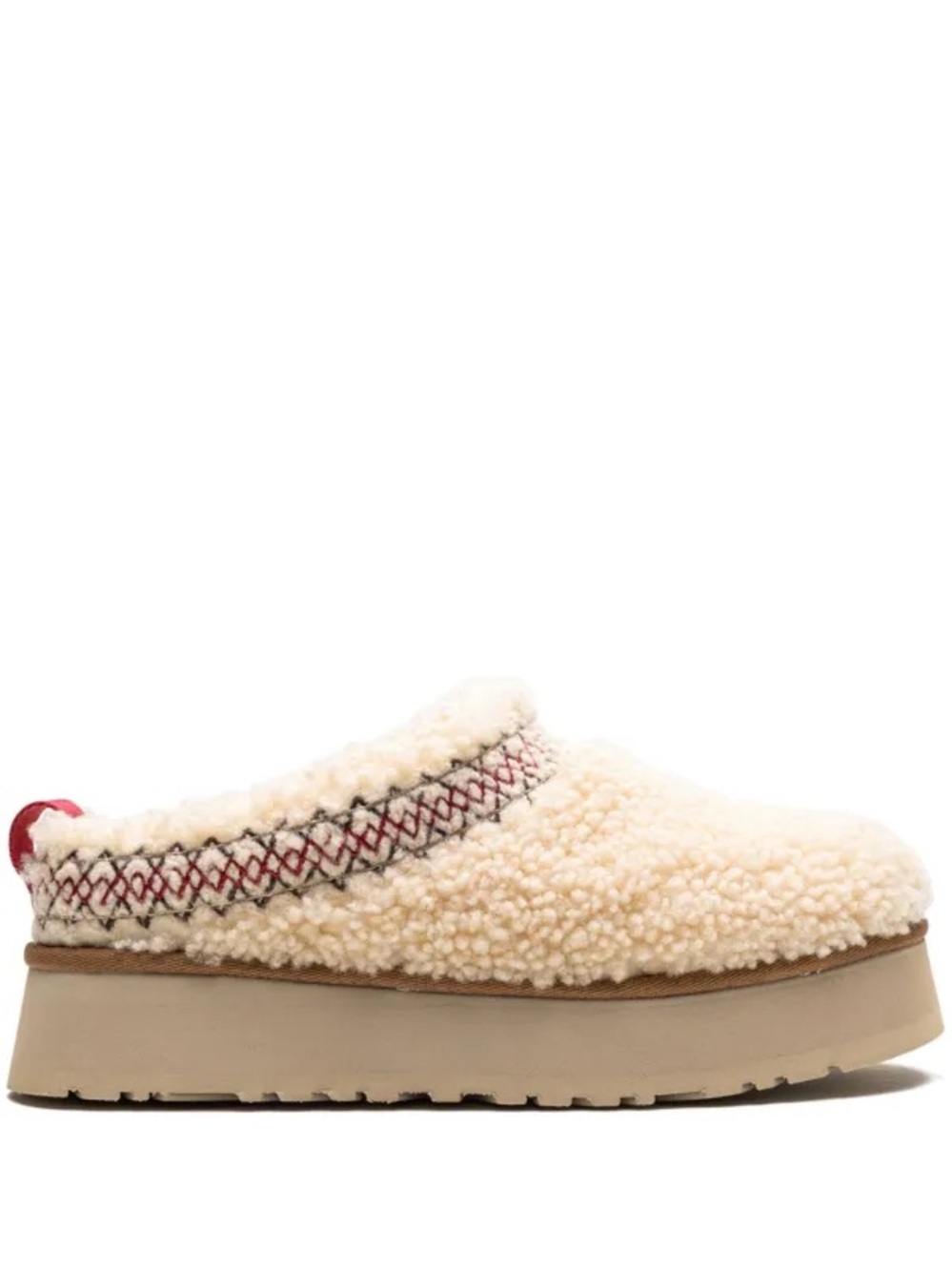 UGG Tazz Heritage Braid Natural Slippers Sz-10